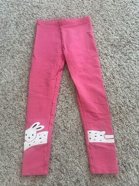 Tea Collection Pink Bunny Leggings